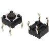 Alps Alpine Grey Tactile Switch Stem 4.3 mm SPST 50mA 12 V dc Through Hole SKHHALA010