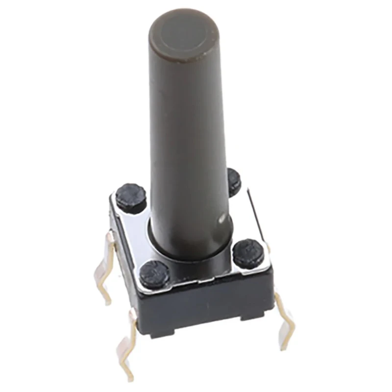 Alps Alpine Grey Tactile Switch Stem, 17 mm, SPST 50mA 12 V DC Through Hole SKHHDJA010
