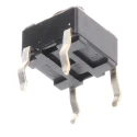 Alps Alpine Grey Tactile Switch Stem 5 mm SPST 50mA 12 V dc Through Hole SKHHAMA010