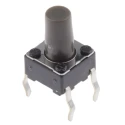 Alps Alpine Grey Tactile Switch Stem 9.5 mm SPST 50mA 12 V dc Through Hole SKHHAPA010