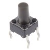 Alps Alpine Grey Tactile Switch Stem 9.5 mm SPST 50mA 12 V dc Through Hole SKHHAPA010