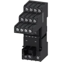 Siemens 4 Way Snap-On DIN Rail Relay Socket for PT Series LZS:PT78742