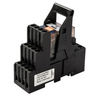 Siemens LZS Series Coupling Relay, Plug-in Mount, 24V DC Coil Voltage, 4PDT Contact Configuration LZS:PT5B5L24