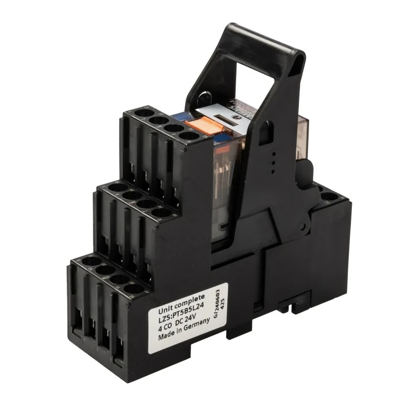 Siemens LZS Series Coupling Relay, Plug-in Mount, 24V DC Coil Voltage, 4PDT Contact Configuration LZS:PT5B5L24