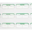 RS PRO Pre-Printed Adhesive Label Green Text White Background 40mm x 15mm 120 Per Pack 758-7901