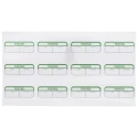RS PRO Pre-Printed Adhesive Label Green Text White Background 40mm x 15mm 120 Per Pack 758-7901