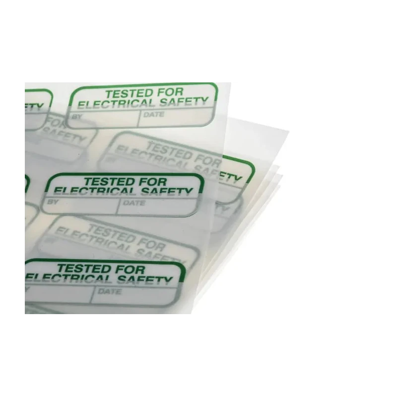 RS PRO Adhesive Pre-Printed Green Label Tested for Electrical Safety 40mm x 15mm 120 Per Pack 758-7905