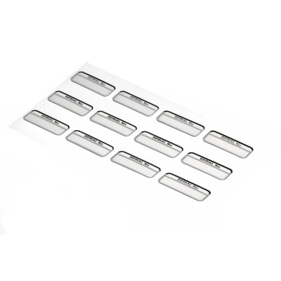RS PRO Adhesive Pre-Printed Black Label Serial No. 40mm x 15mm 120 Per Pack 758-7914