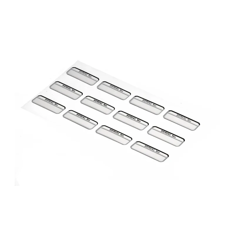 RS PRO Adhesive Pre-Printed Black Label Serial No. 40mm x 15mm 120 Per Pack 758-7914