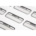RS PRO Adhesive Pre-Printed Black Label Serial No. 40mm x 15mm 120 Per Pack 758-7914