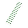 RS PRO Pre-Printed Adhesive Label Checked, Vinyl Cloth, 38mm x 15mm, Green Text on White, Pack of 140, Model 758-7970