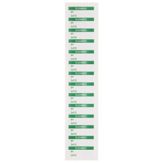 RS PRO Pre-Printed Adhesive Label Cleaned Vinyl Cloth 38mm x 15mm 140 Per Pack 758-7973