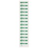 RS PRO Pre-Printed Adhesive Label Cleaned Vinyl Cloth 38mm x 15mm 140 Per Pack 758-7973