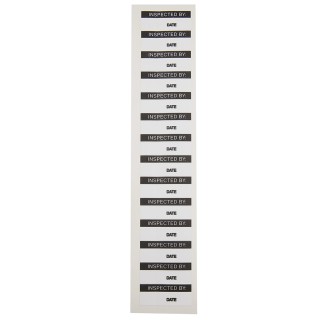 RS PRO Adhesive Pre-Printed Adhesive Label Inspected By, Vinyl Cloth, 38mm x 15mm, Pack of 140 758-7977