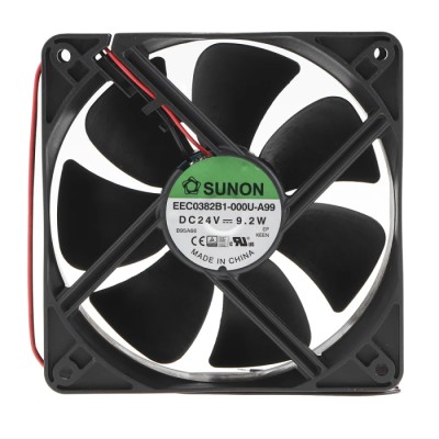 Sunon EE Series DC Axial Fan 24V, 9.2W, 383mA, 234.6m³/h Air Flow, 120x120x38 mm, Ball Bearing EEC0382B1-000U-A99