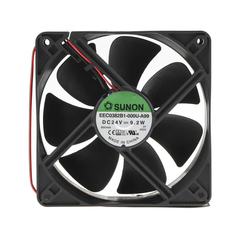 Sunon EE Series DC Axial Fan 24V, 9.2W, 383mA, 234.6m³/h Air Flow, 120x120x38 mm, Ball Bearing EEC0382B1-000U-A99