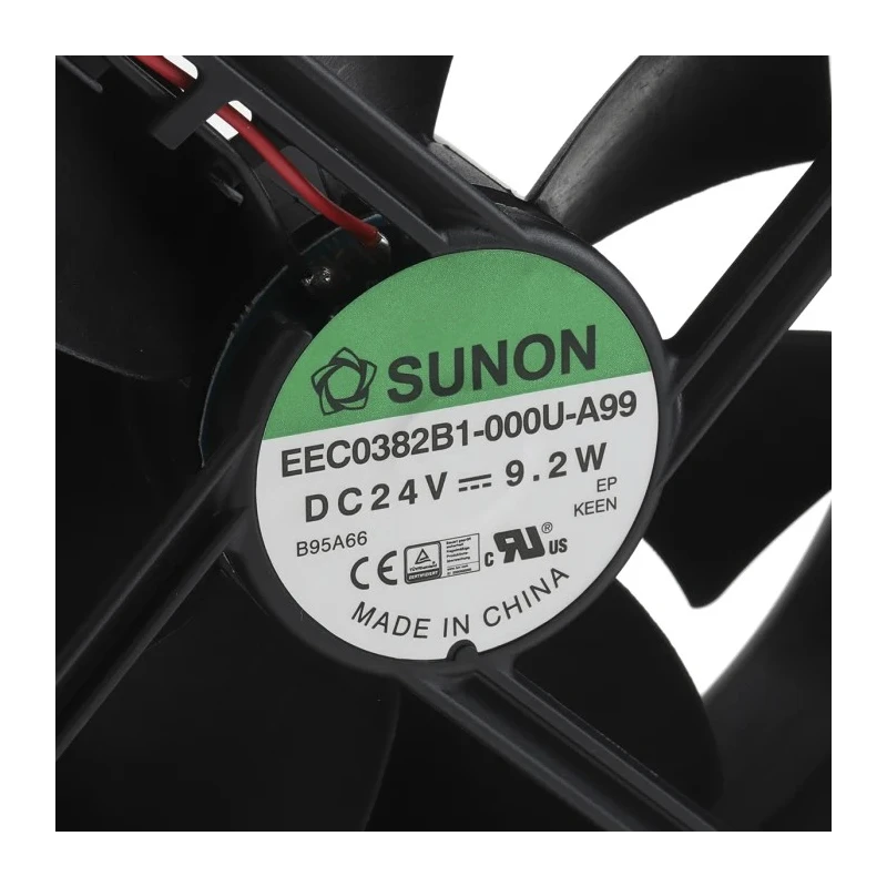 Sunon EE Series DC Axial Fan 24V, 9.2W, 383mA, 234.6m³/h Air Flow, 120x120x38 mm, Ball Bearing EEC0382B1-000U-A99