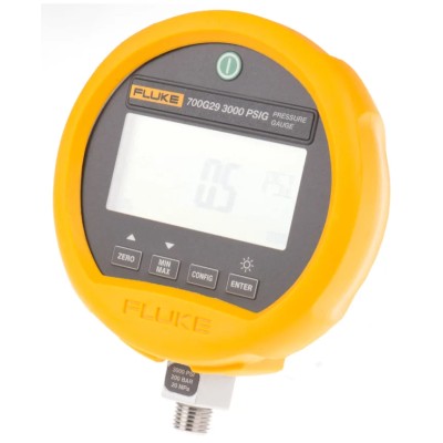 Fluke G 1/4 RS232 Precision Pressure Gauge 114 mm Dial Size 200 Bar Accuracy ±0.05% RS232 Interface 