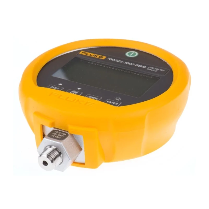 Fluke G 1/4 RS232 Precision Pressure Gauge 114 mm Dial Size 200 Bar Accuracy ±0.05% RS232 Interface 