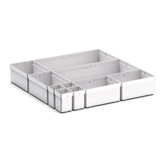 Bott Plastic Storage Bin Divider Grey 525 mm x 525 mm x 100 mm 43020750