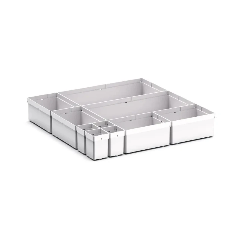 Bott Plastic Storage Bin Divider Grey 525 mm x 525 mm x 100 mm 43020750