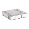 Bott Plastic Storage Bin Divider Grey 525 mm x 525 mm x 100 mm 43020750