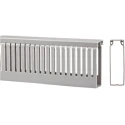 RS PRO Grey Open Slot Cable Trunking W80mm x D80mm x L2m Polyvinyl Chloride W80mm