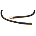 Atem SMA Series 1 m RG223 Coaxial Cable 50 Ω, Black, Gold Plated Copper Alloy, Terminated RG223