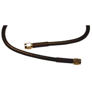 Atem SMA Series 1 m RG223 Coaxial Cable 50 Ω, Black, Gold Plated Copper Alloy, Terminated RG223