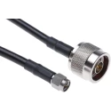 Atem N Type, SMA Series, RG223 Coaxial Cable 50 Ω, 500 mm Length, Black, Terminated, Model RG223