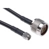 Atem N Type, SMA Series, RG223 Coaxial Cable 50 Ω, 500 mm Length, Black, Terminated, Model RG223