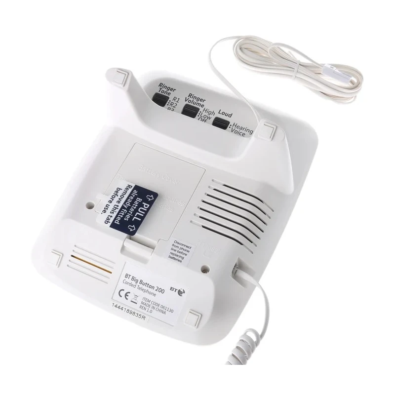 BT Big Button 200 Corded White Telephone 61130