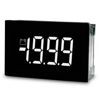 Lascar Digital Voltmeter DC, LCD Display 3-Digits ±0.1 % Accuracy, Cutout 21.3mm x 34mm, Depth 16mm SP 400-EB-W