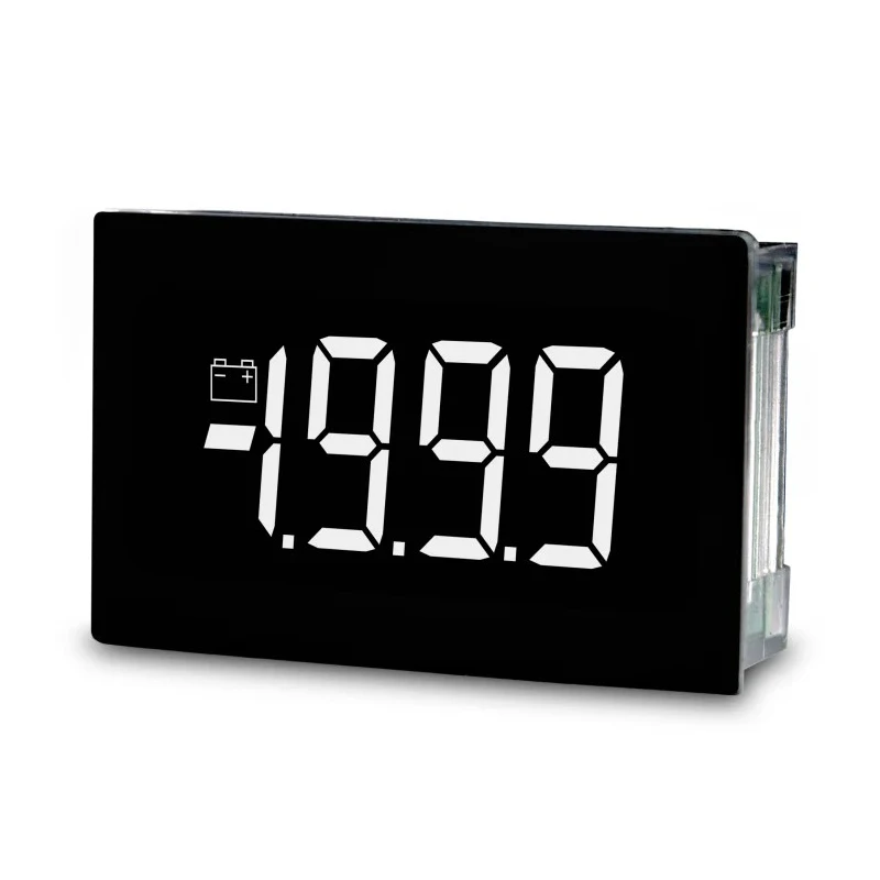 Lascar Digital Voltmeter DC, LCD Display 3-Digits ±0.1 % Accuracy, Cutout 21.3mm x 34mm, Depth 16mm SP 400-EB-W
