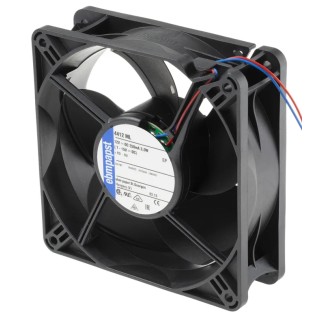 ebm-papst 4400 Series Axial Fan 12V DC 3W 168 m³/h Airflow IP54 119mm x 119mm x 38mm 