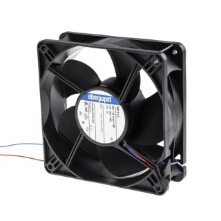 ebm-papst 4400 Series Axial Fan 24V DC 1W 100 m³/h Ball Bearing IP54 119 mm 