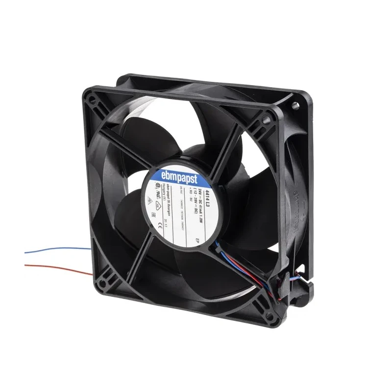ebm-papst 4400 Series Axial Fan 24V DC 1W 100 m³/h Ball Bearing IP54 119 mm 