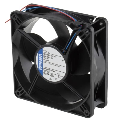 ebm-papst 4400 Series Compact DC Axial Fan 24V DC, 2.4 W, 150 m³/h, IP54 