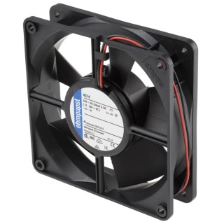ebm-papst 4300 Series Compact DC Axial Fan 24V DC 8.5W 204 m³/h 3400 RPM IP68 119 mm Square Frame 