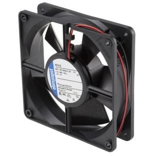 ebm-papst 4300 Series Compact DC Axial Fan, 24V DC, 170 m³/h Air Flow, 5W Power, 195 mA Max Current, IP68 Rated, 119 mm Size 