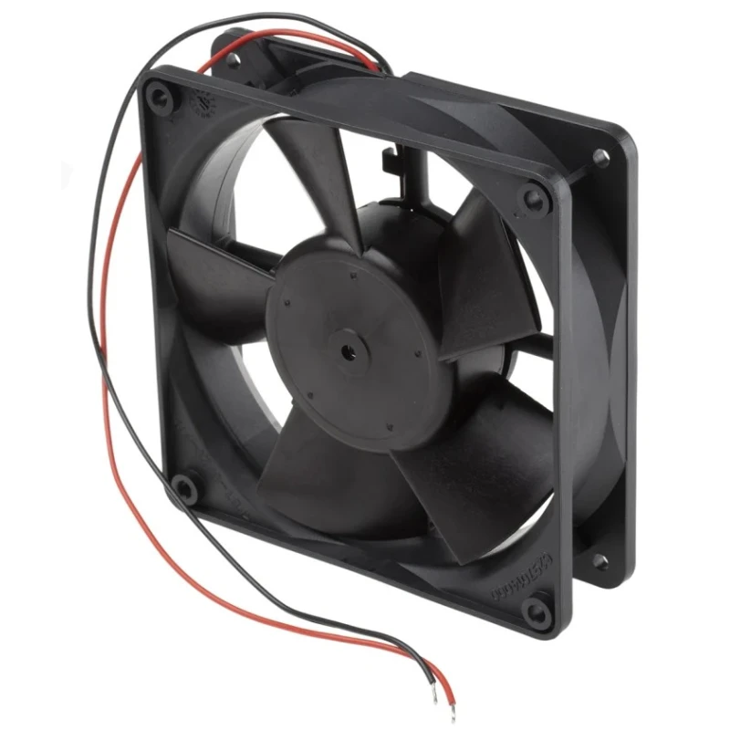 ebm-papst 4300 Series Compact DC Axial Fan, 24V DC, 170 m³/h Air Flow, 5W Power, 195 mA Max Current, IP68 Rated, 119 mm Size 