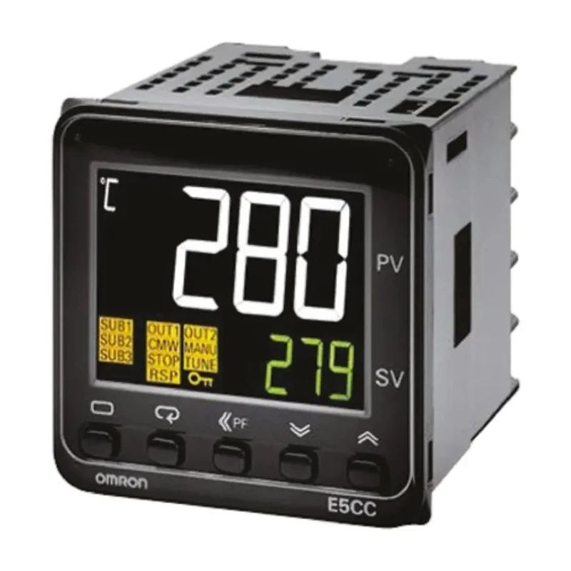 Omron Panel Mount PID Temperature Controller 2 Input 1 Output Relay 240V AC PID Controller E5CC