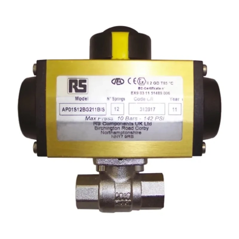 RS PRO Pneumatic Actuated Ball Valve, 40 bar, BSP Threaded Female 1 to 1/2 in 760-5611