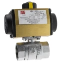 RS PRO Ball Type Pneumatic Actuated Valve 40 bar BSP Female 1 to 1/4 in 760-5618