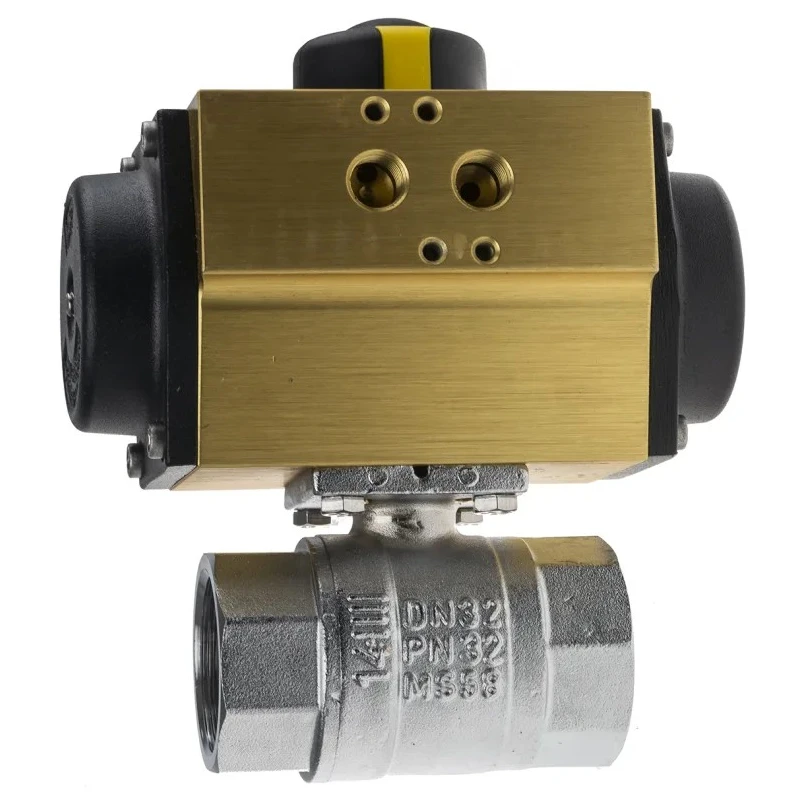 RS PRO Ball Type Pneumatic Actuated Valve 40 bar BSP Female 1 to 1/4 in 760-5618