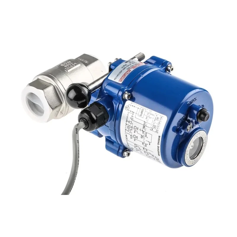 RS PRO Motorised Valve 1 in BSP 240V Electric Actuator Stainless Steel Ball Valve 1000 psi 760-5712