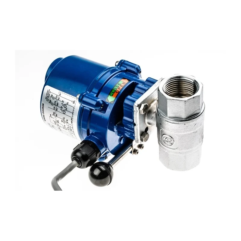 RS PRO Ball Type Pneumatic Actuated Valve, 40 bar, BSP Female Thread 1 in 760-5687
