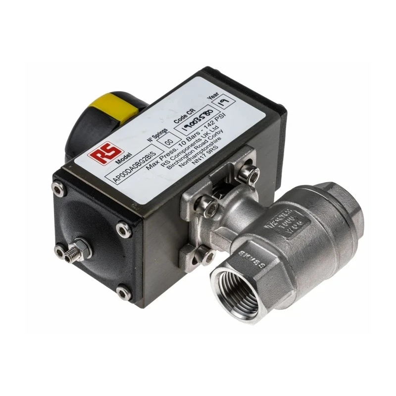 RS PRO Ball Type Pneumatic Actuated Valve, 1000 psi, BSP Female 1/2 in 760-5621