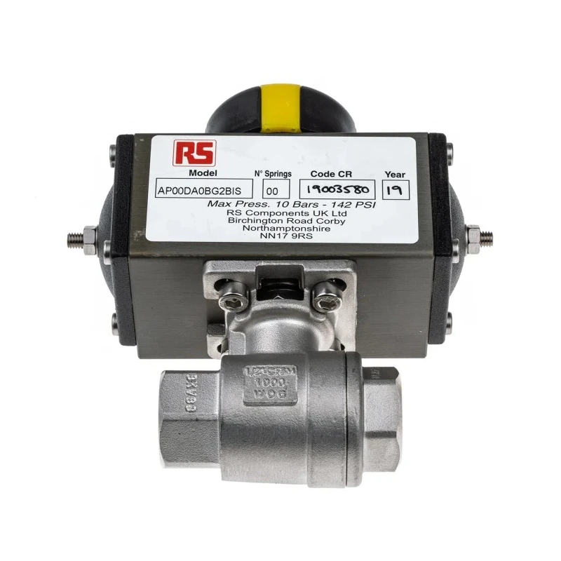 RS PRO Ball Type Pneumatic Actuated Valve, 1000 psi, BSP Female 1/2 in 760-5621