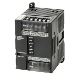 Omron CP1L Series PLC CPU, 6-Input DC Input, 4 Transistor Outputs, Battery Backup, USB 1.1, DIN Rail Mount 
